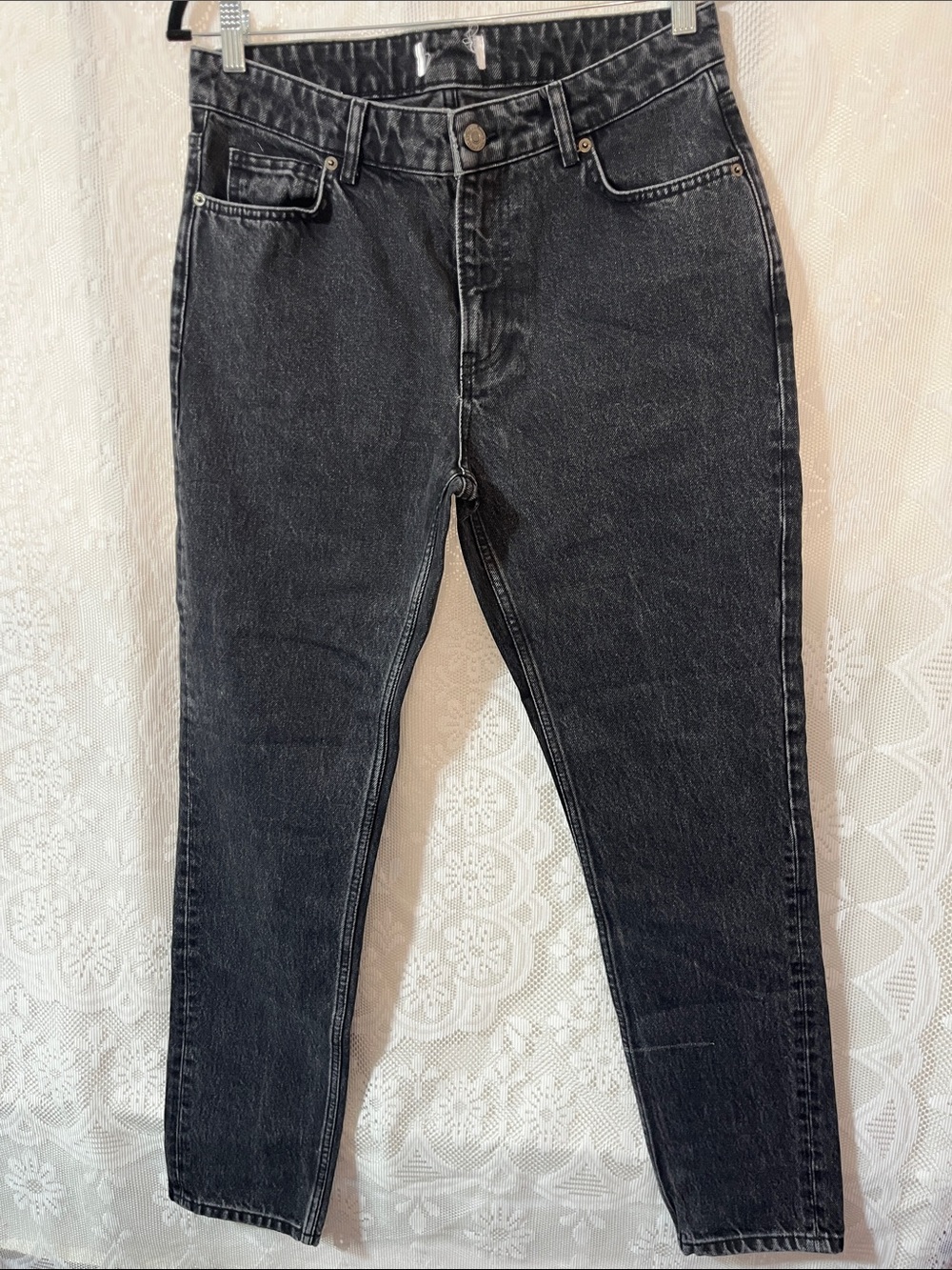 Fox Apparel Sample Black Washed Jeans - Classic Straight Fit 31 NWOT